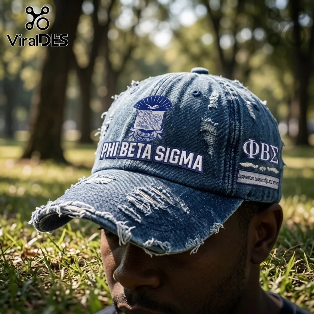 Phi Beta Sigma Est 1914 Embroidered Distressed Cap Phi Beta Sigma Est 1914 Embroidered Distressed Cap