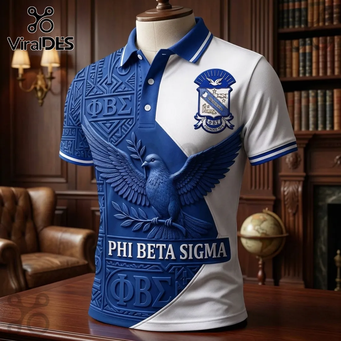 Phi Beta Sigma Fraternity Dove Polo Shirt Phi Beta Sigma Fraternity Dove Polo Shirt