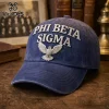 Phi Beta Sigma Embossed Blue Baseball Cap