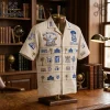 Phi Beta Sigma Fraternity Black and Blue Hawaiian Shirt Phi Beta Sigma Fraternity Black and Blue Hawaiian Shirt