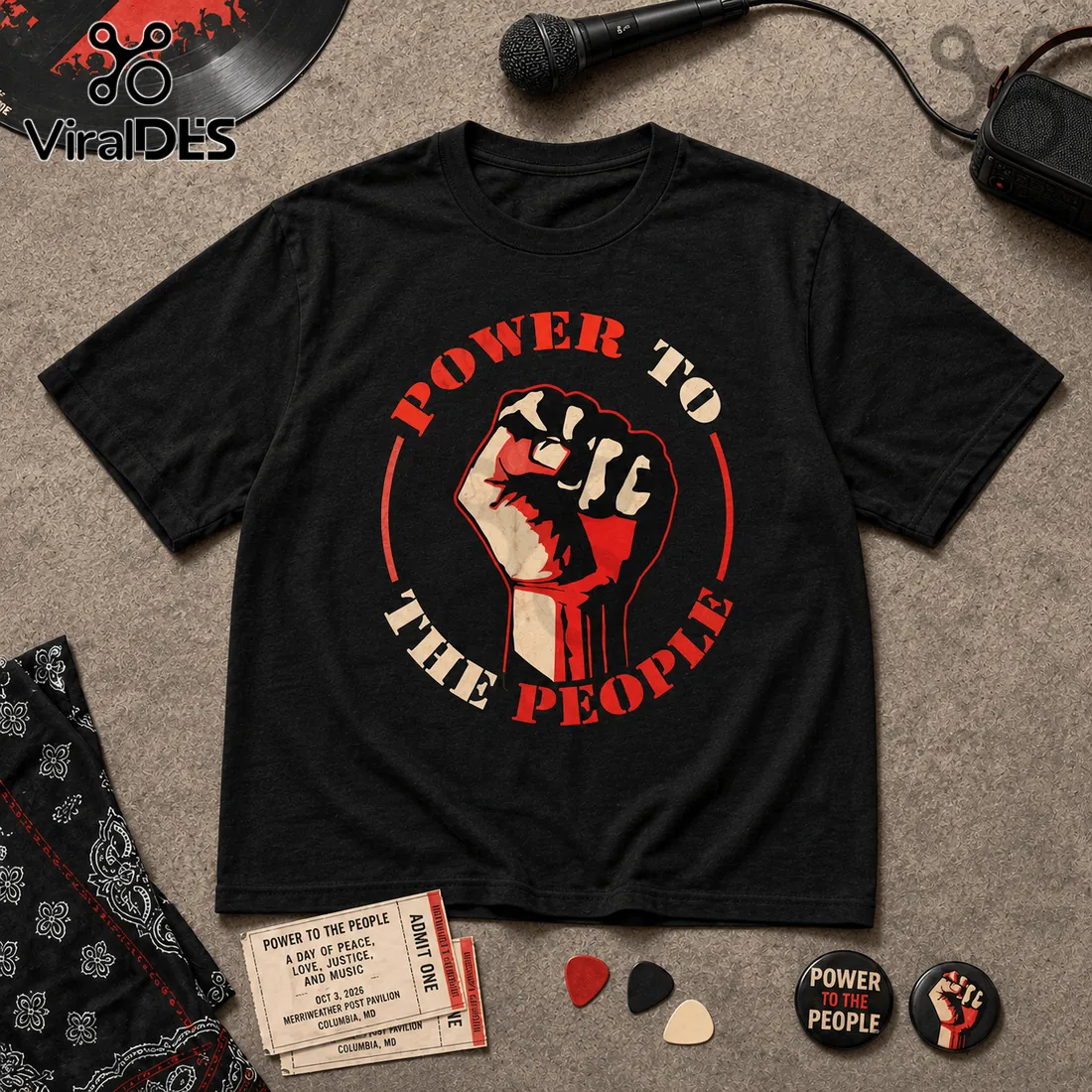 Power to the People 2026 Concert Music Festival T-Shirt Power to the People 2026 Concert Music Festival T-Shirt