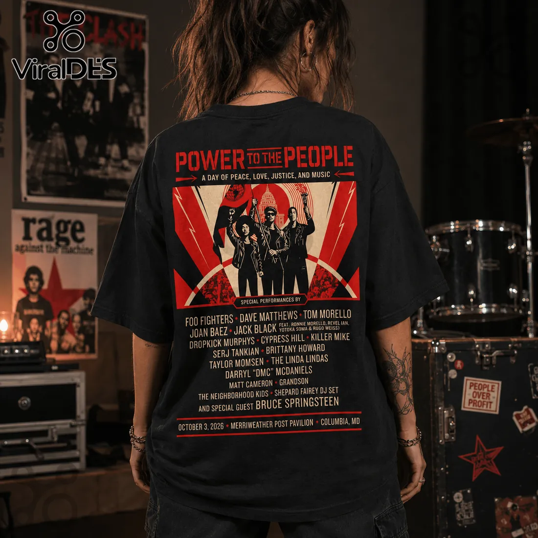 Power to the People 2026 Concert Music Festival T-Shirt Power to the People 2026 Concert Music Festival T-Shirt
