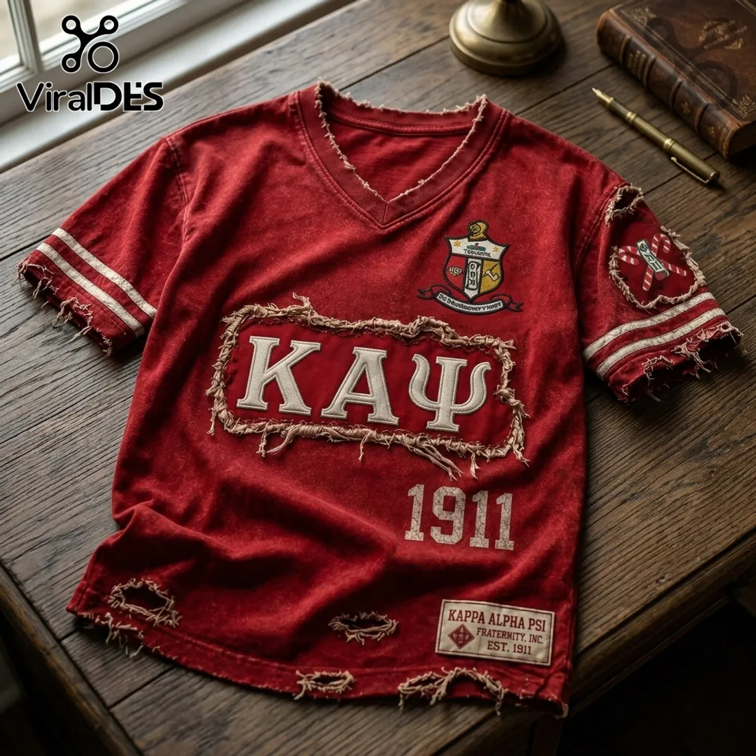 Premium Kappa Alpha Psi 1911 Vintage Red T-Shirt Premium Kappa Alpha Psi 1911 Vintage Red T-Shirt