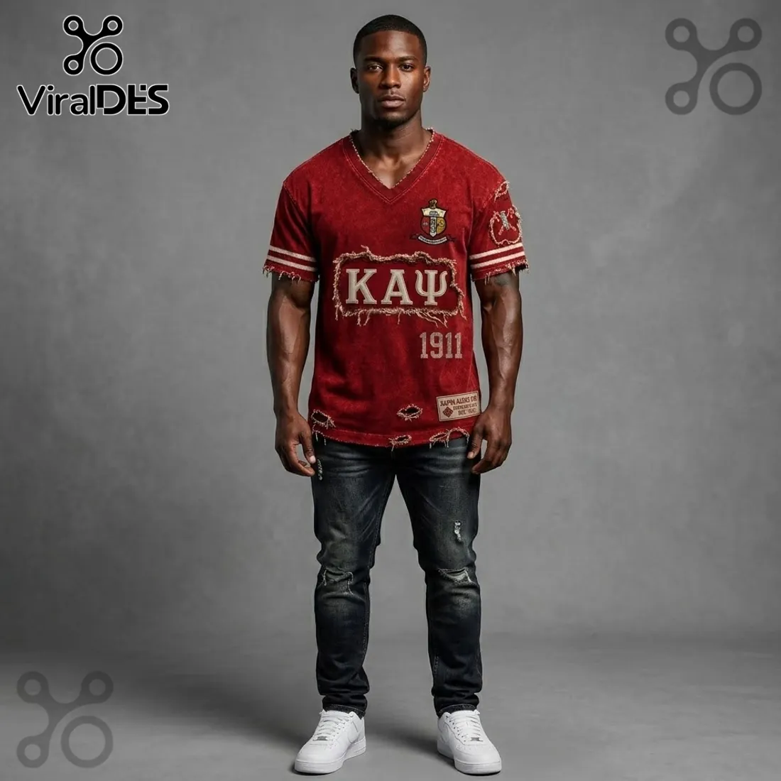 Premium Kappa Alpha Psi 1911 Vintage Red T-Shirt Premium Kappa Alpha Psi 1911 Vintage Red T-Shirt