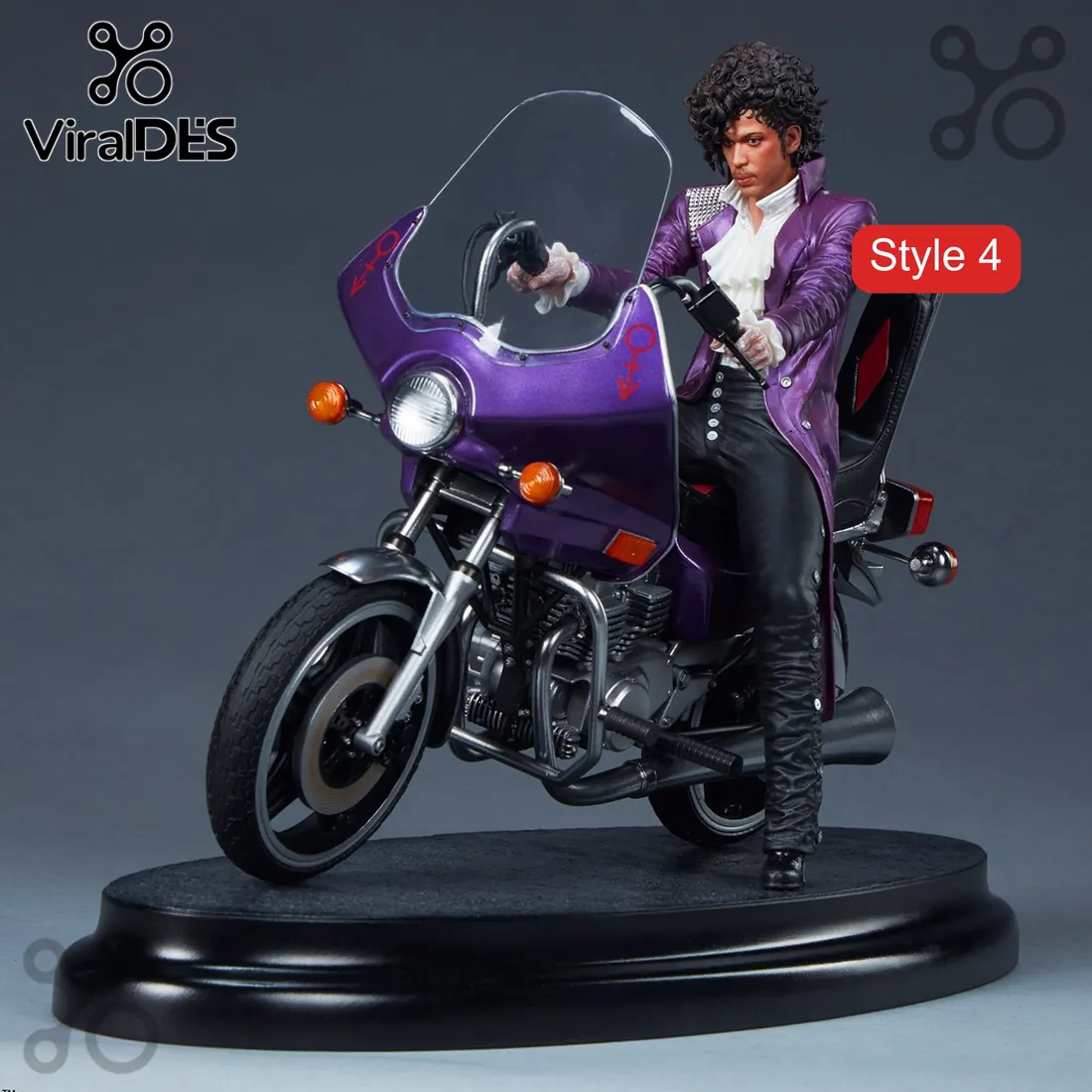Prince Purple Rain Diorama Desktop Figurine Prince Purple Rain Diorama Desktop Figurine