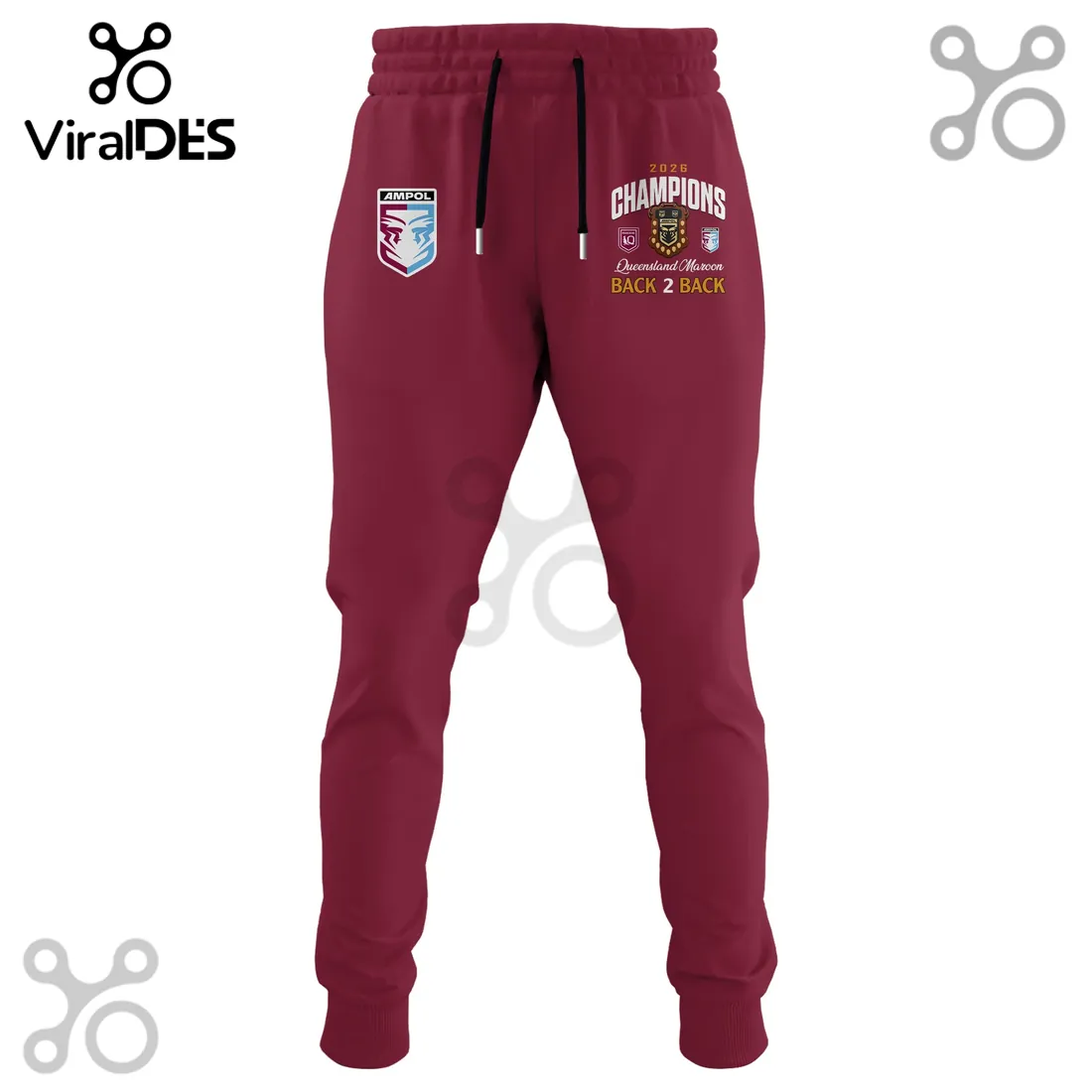 Queensland Maroons 2026 Back To Back Champions Hoodie Queensland Maroons 2026 Back To Back Champions Hoodie