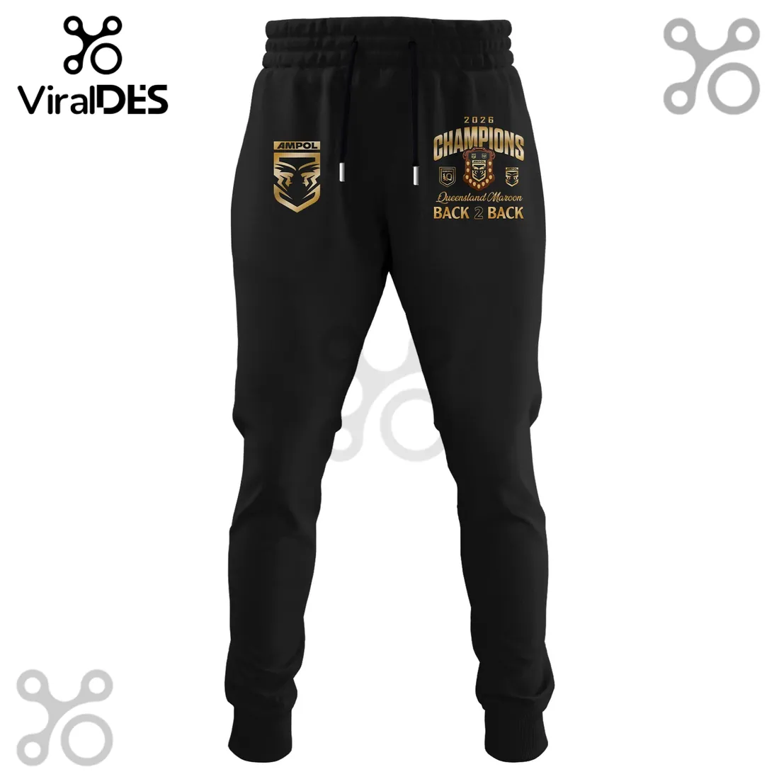 Queensland Maroons Back 2 Back Champions Black Hoodie Queensland Maroons Back 2 Back Champions Black Hoodie