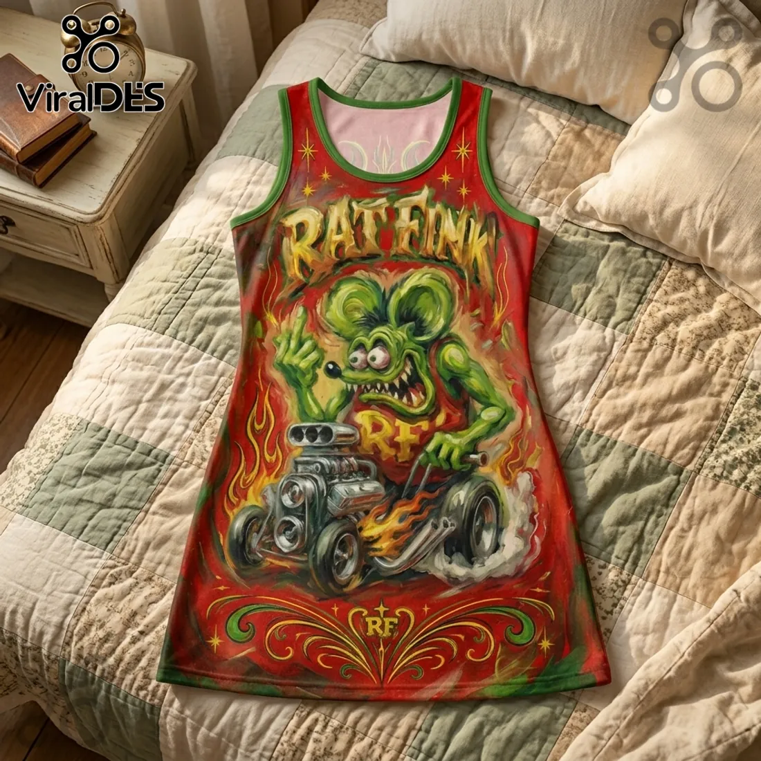 Rat Fink Hot Rod Limited Edition Tank Dress Rat Fink Hot Rod Limited Edition Tank Dress