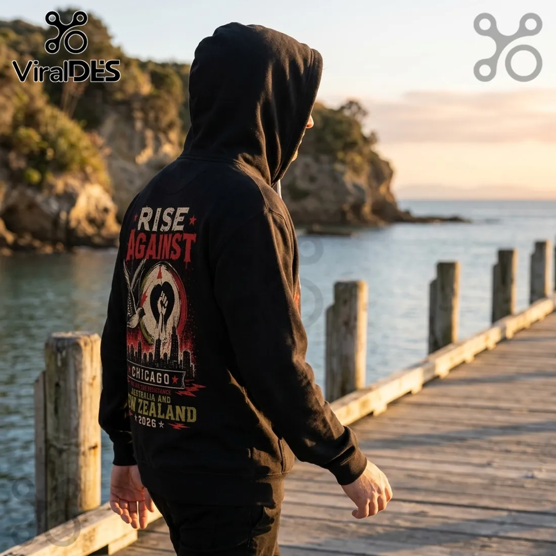 Rise Against x Dropkick Murphys 2026 Tour Black Hoodie Rise Against x Dropkick Murphys 2026 Tour Black Hoodie