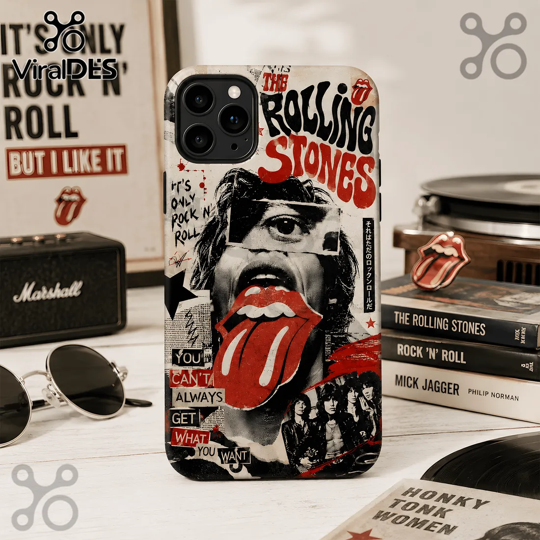 Rolling Stones Retro Magazine Phone Case Rolling Stones Retro Magazine Phone Case