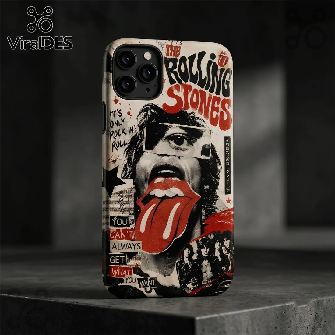 Rolling Stones Retro Magazine Phone Case Rolling Stones Retro Magazine Phone Case