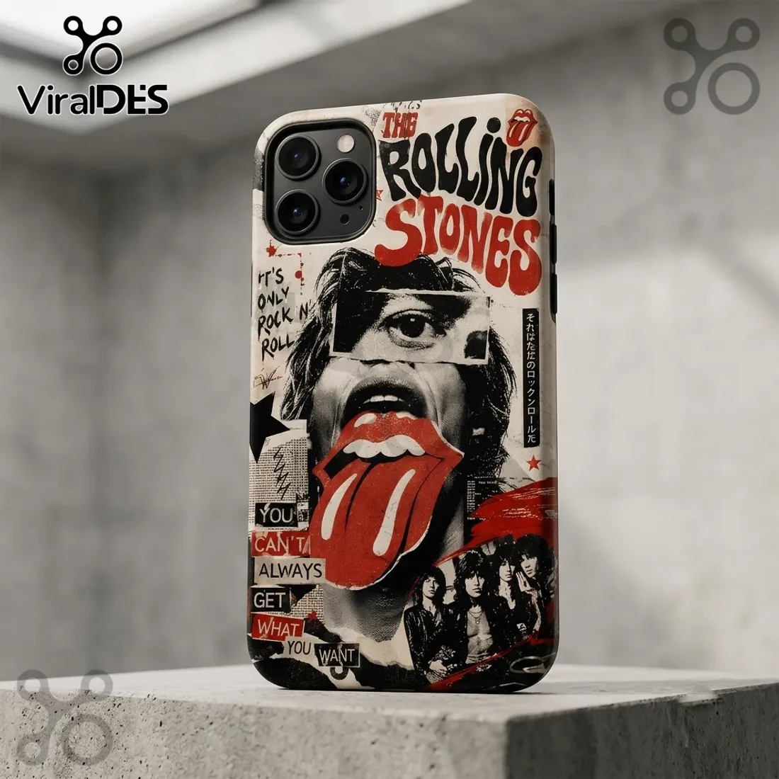 Rolling Stones Retro Magazine Phone Case Rolling Stones Retro Magazine Phone Case