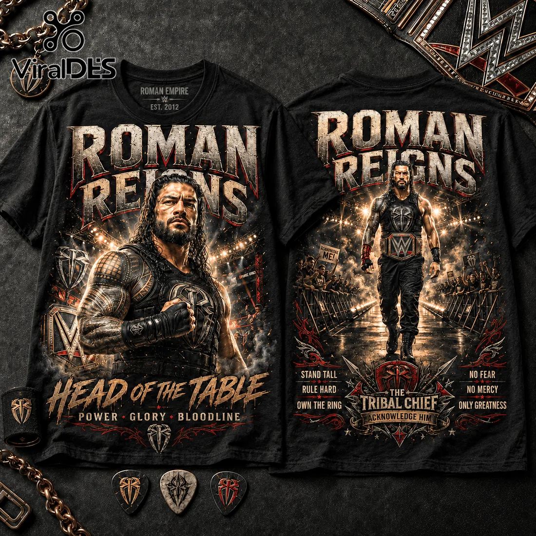 Roman Reigns WWE Head of the Table T-Shirt Roman Reigns WWE Head of the Table T-Shirt