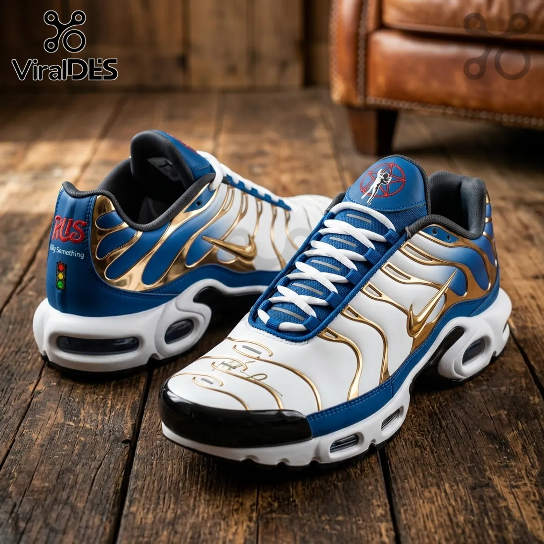Rush Limited Edition White Gold Air Max Sneakers Rush Limited Edition White Gold Air Max Sneakers