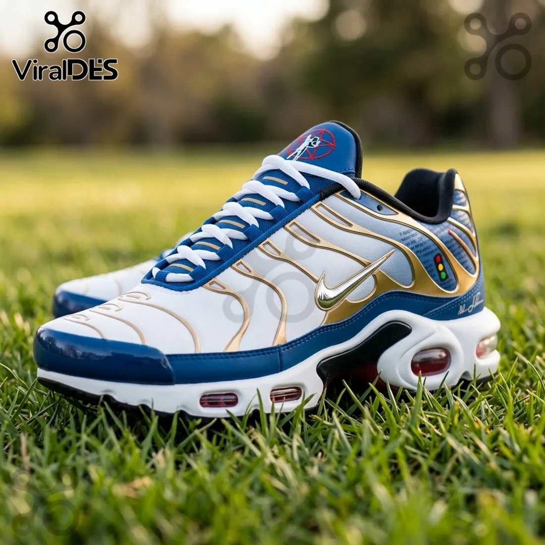 Rush Limited Edition White Gold Air Max Sneakers Rush Limited Edition White Gold Air Max Sneakers