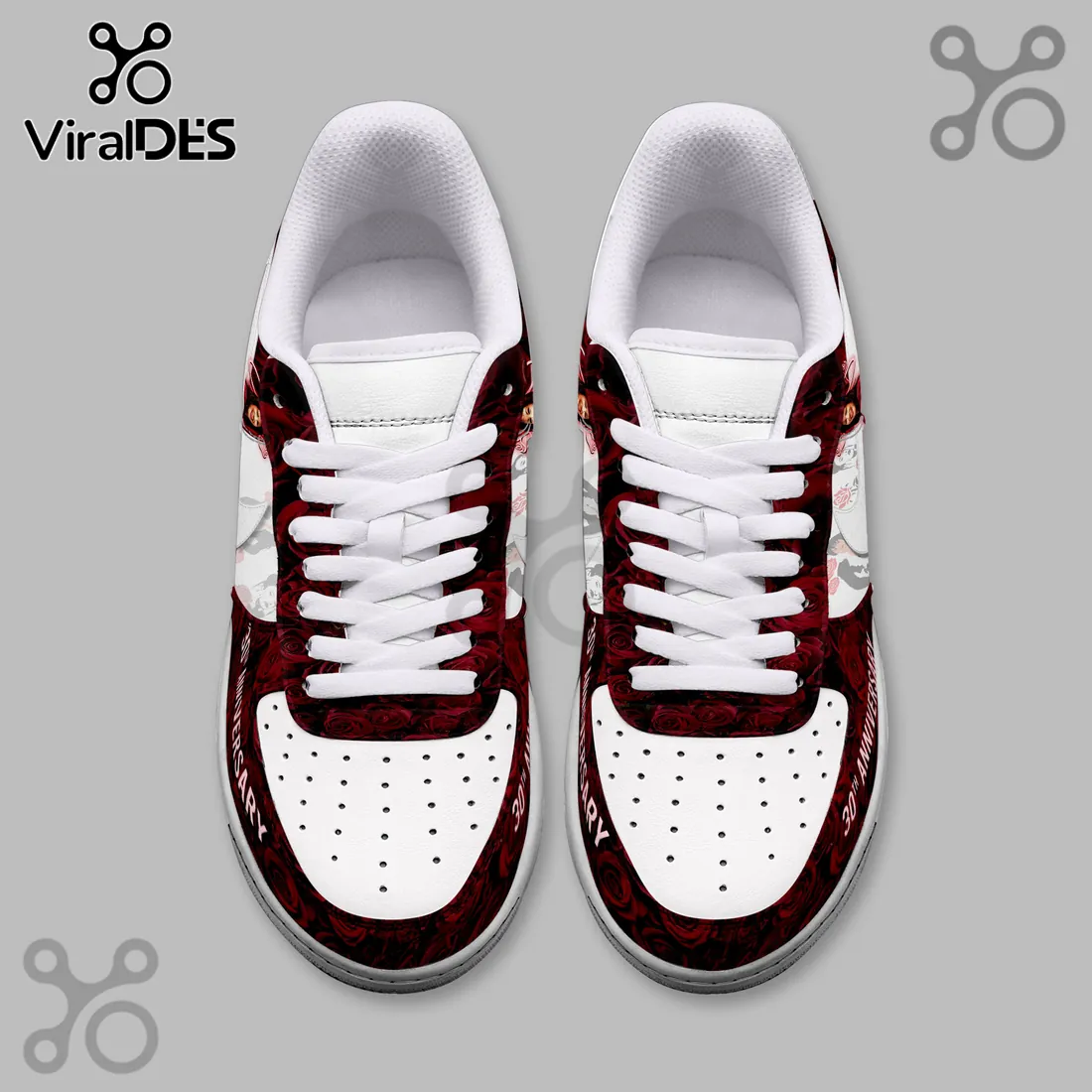 Selena 30th Anniversary Rose Pattern Air Force 1 Sneakers Selena 30th Anniversary Rose Pattern Air Force 1 Sneakers