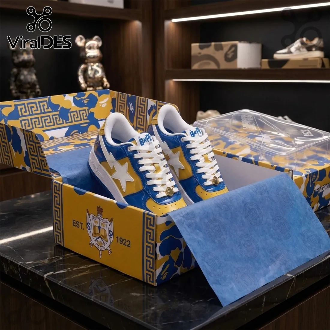 Sigma Gamma Rho 1922 Blue and Gold Air Force 1 Sneakers Sigma Gamma Rho 1922 Blue and Gold Air Force 1 Sneakers