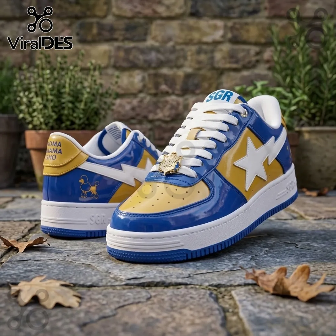 Sigma Gamma Rho 1922 Blue and Gold Air Force 1 Sneakers Sigma Gamma Rho 1922 Blue and Gold Air Force 1 Sneakers