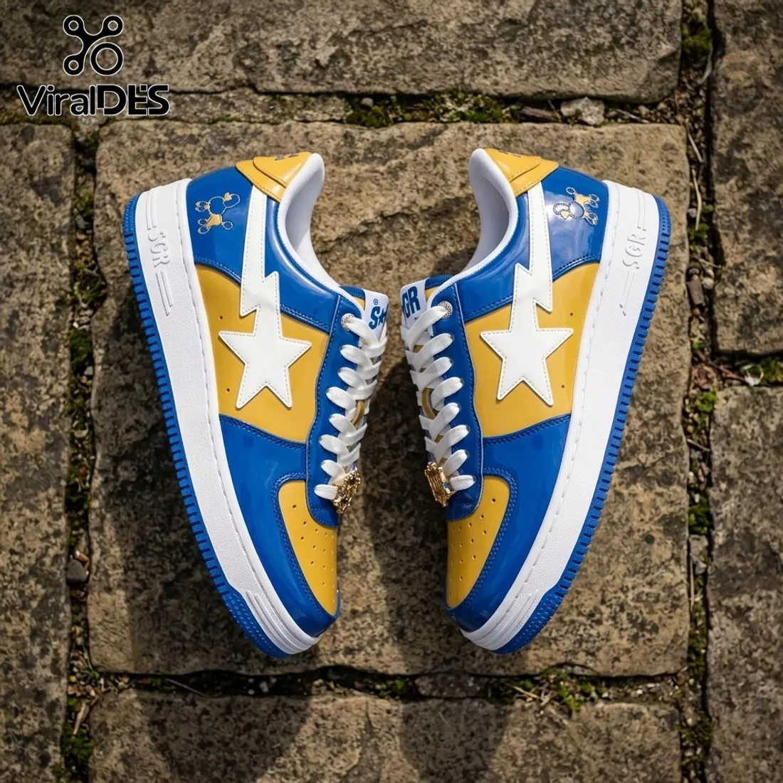 Sigma Gamma Rho 1922 Blue and Gold Air Force 1 Sneakers Sigma Gamma Rho 1922 Blue and Gold Air Force 1 Sneakers