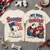 Snoopy and Woodstock Back to School Light Blue T-Shirt Snoopy and Woodstock Back to School Light Blue T-Shirt