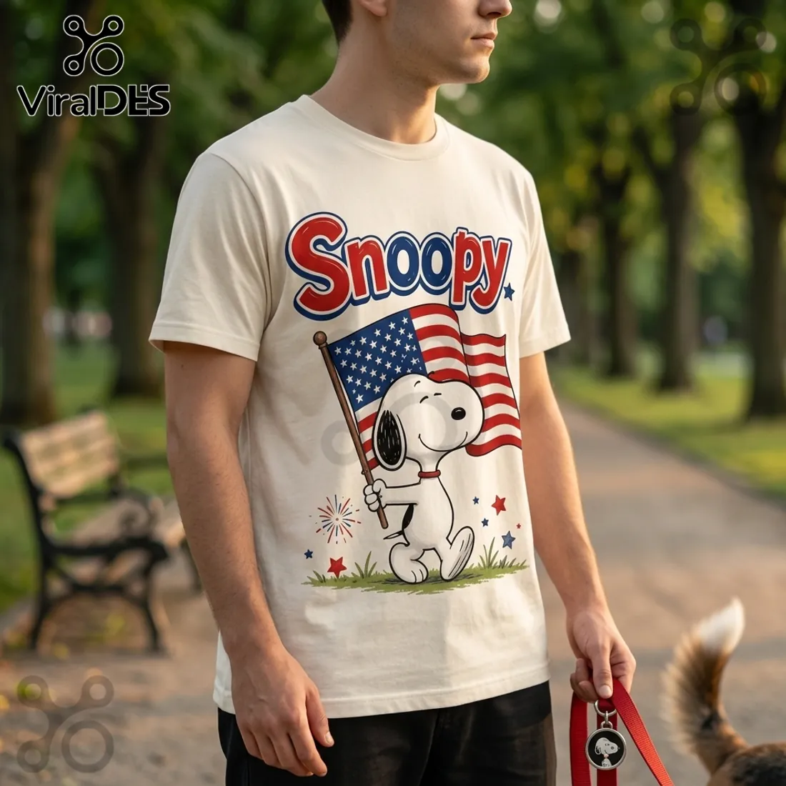 Snoopy American Flag Democrat Mascot T-Shirt Snoopy American Flag Democrat Mascot T-Shirt
