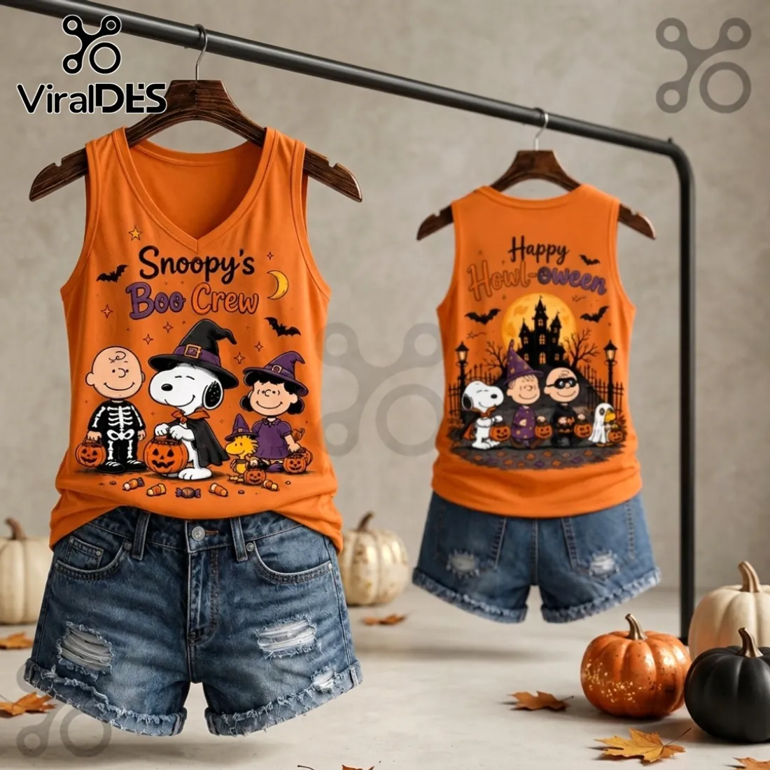Snoopy Boo Crew Halloween 2026 V-Neck Tank Top Snoopy Boo Crew Halloween 2026 V-Neck Tank Top