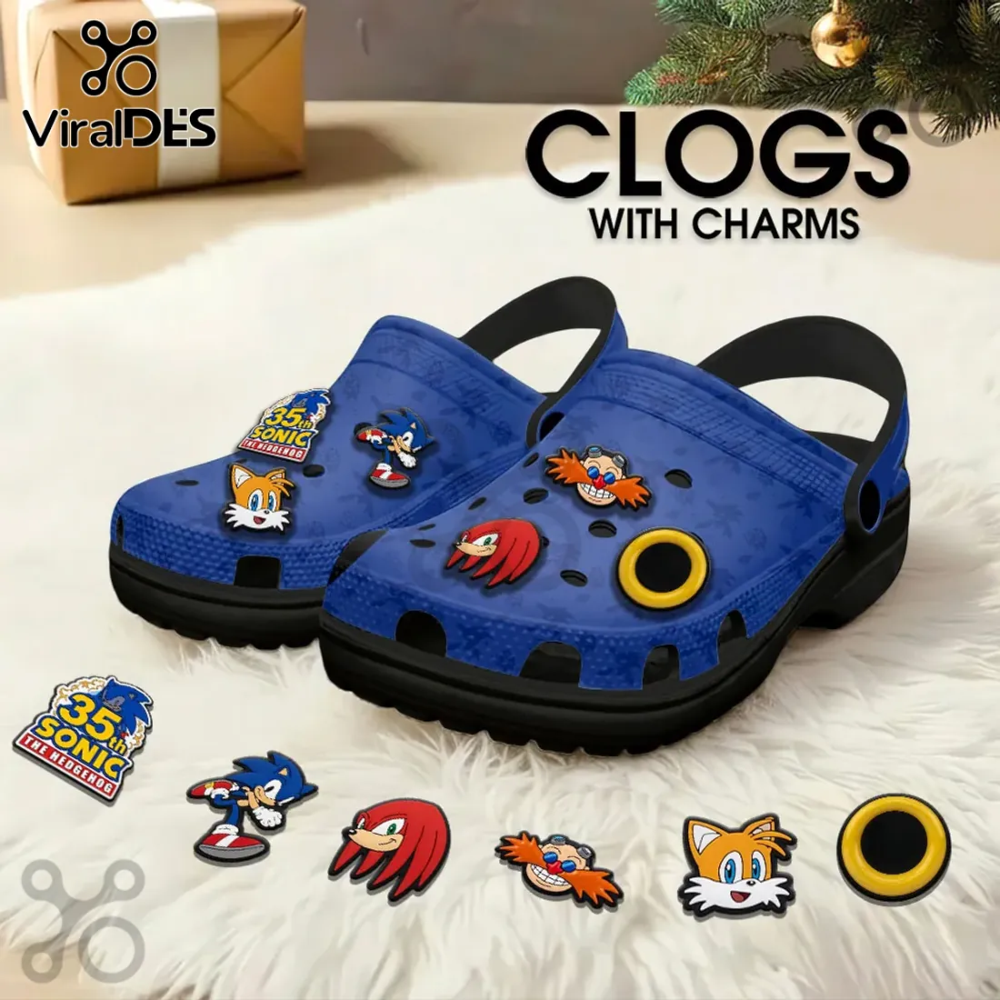 Sonic the Hedgehog 35th Anniversary Crocs With Charm Sonic the Hedgehog 35th Anniversary Crocs With Charm
