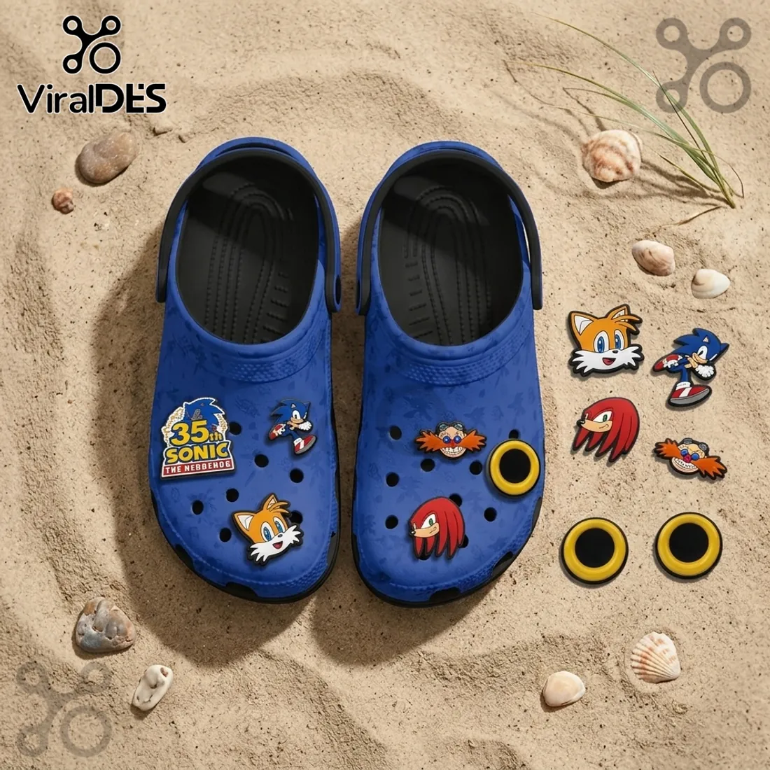 Sonic the Hedgehog 35th Anniversary Crocs With Charm Sonic the Hedgehog 35th Anniversary Crocs With Charm