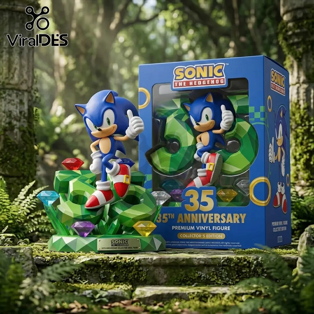 Sonic the Hedgehog 35th Anniversary Sculpted Vinyl Figure Sonic the Hedgehog 35th Anniversary Sculpted Vinyl Figure
