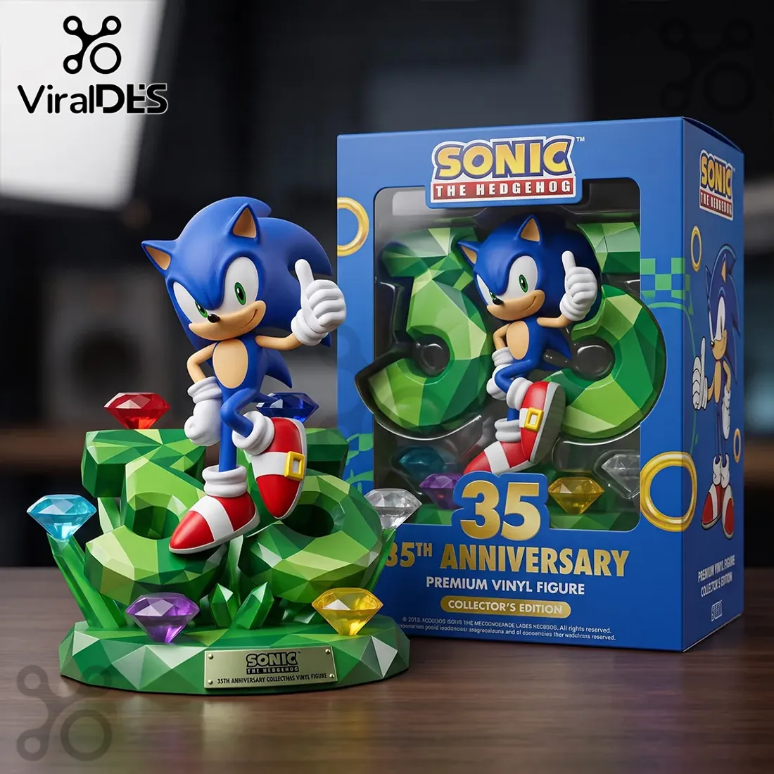 Sonic the Hedgehog 35th Anniversary Sculpted Vinyl Figure Sonic the Hedgehog 35th Anniversary Sculpted Vinyl Figure