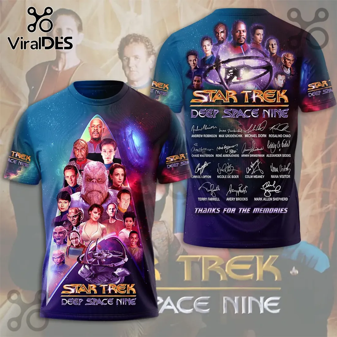 Star Trek Deep Space Nine Cast Signature Shirt 2026 Star Trek Deep Space Nine Cast Signature Shirt 2026