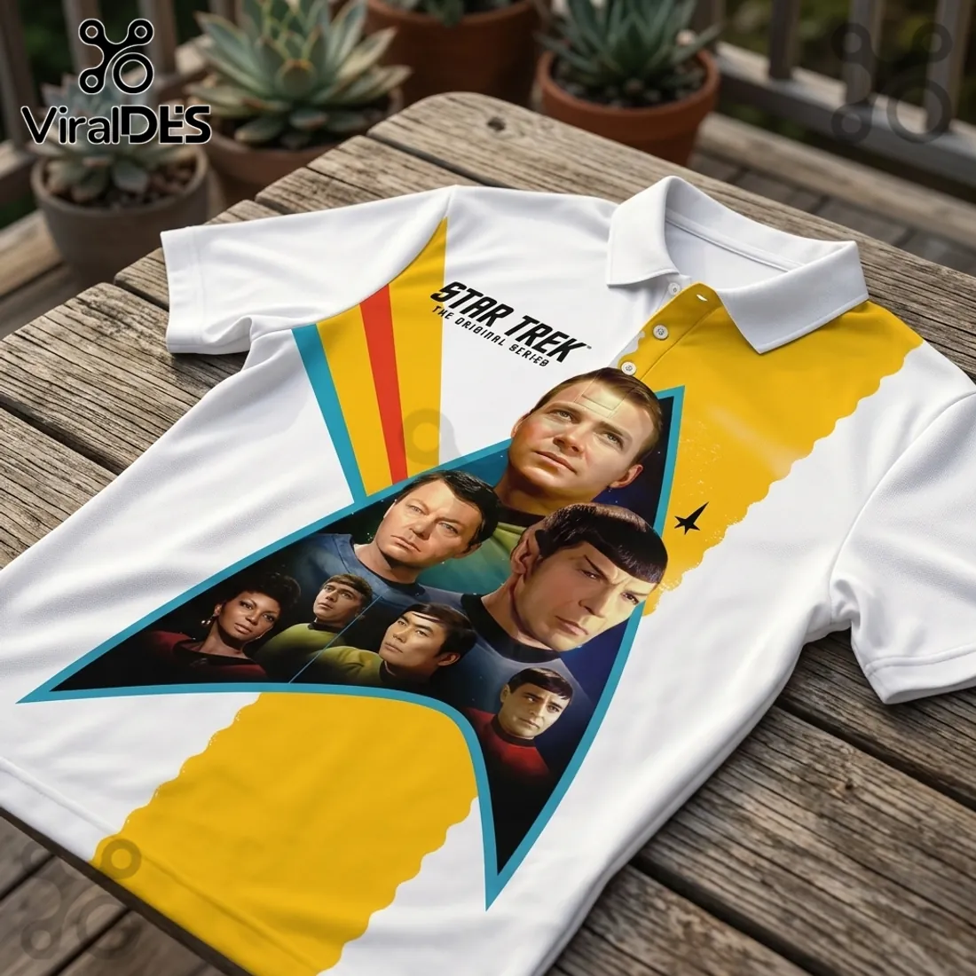 Star Trek The Original Series 60th Anniversary Polo Shirt Star Trek The Original Series 60th Anniversary Polo Shirt
