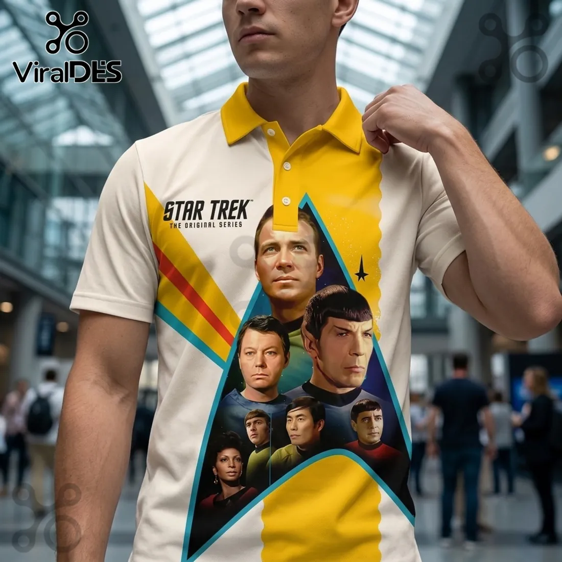 Star Trek The Original Series 60th Anniversary Polo Shirt Star Trek The Original Series 60th Anniversary Polo Shirt