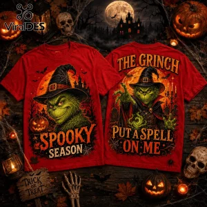 The Grinch Witch Hat Red Halloween T-Shirt The Grinch Witch Hat Red Halloween T-Shirt