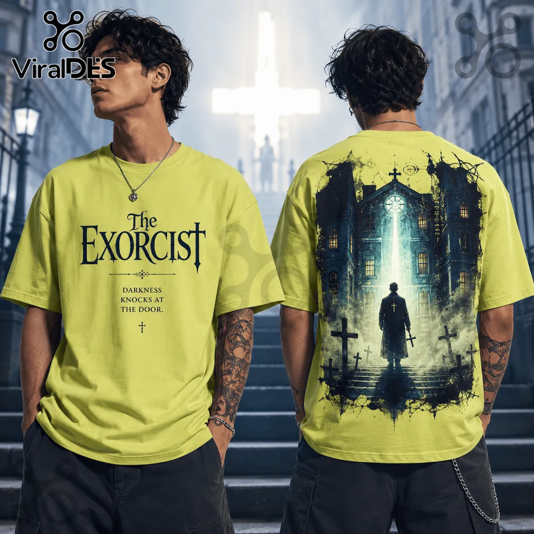 The Exorcist Lime Green Horror T-Shirt The Exorcist Lime Green Horror T-Shirt