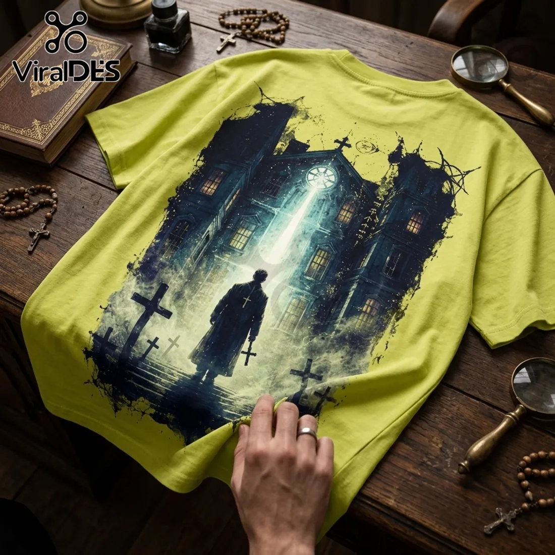 The Exorcist Lime Green Horror T-Shirt The Exorcist Lime Green Horror T-Shirt