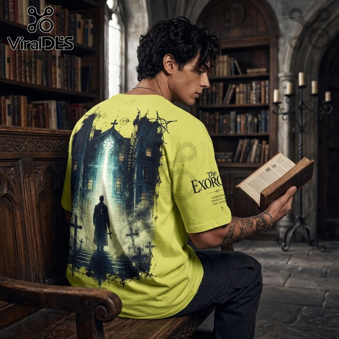 The Exorcist Lime Green Horror T-Shirt The Exorcist Lime Green Horror T-Shirt