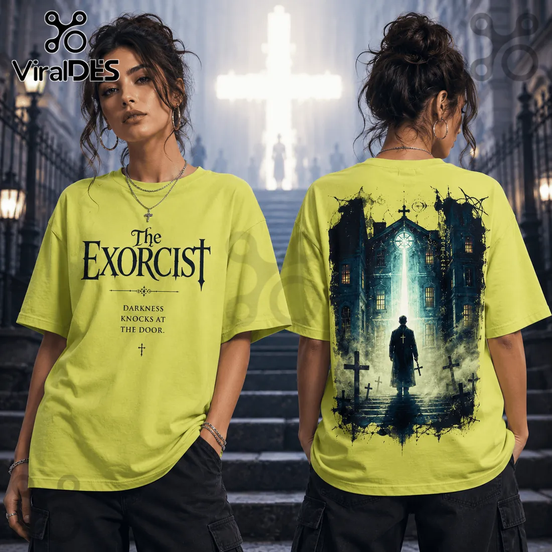 The Exorcist Lime Green Horror T-Shirt The Exorcist Lime Green Horror T-Shirt