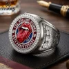 Breast Cancer Awareness Pink Crystal Stainless Steel Ring