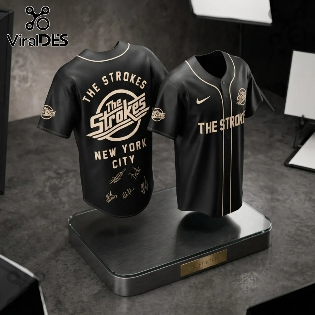 The Strokes Reality Awaits 2026 Tour Black Baseball Jersey The Strokes Reality Awaits 2026 Tour Black Baseball Jersey