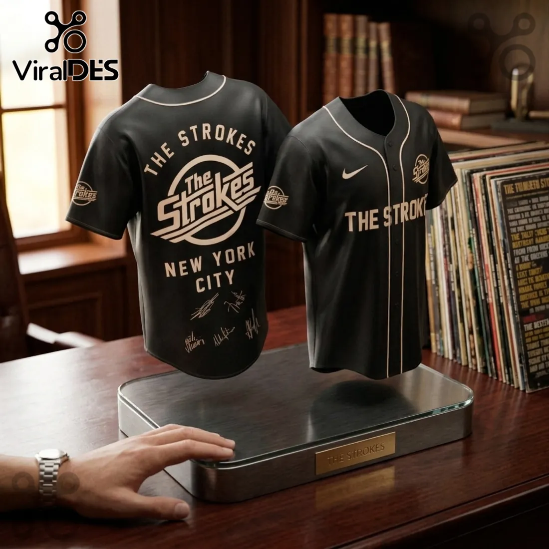 The Strokes Reality Awaits 2026 Tour Black Baseball Jersey The Strokes Reality Awaits 2026 Tour Black Baseball Jersey