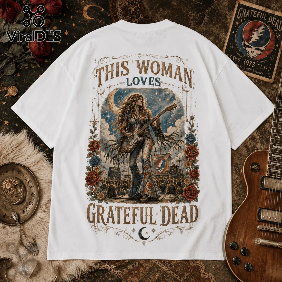 This Woman Loves Grateful Dead Vintage T-Shirt This Woman Loves Grateful Dead Vintage T-Shirt