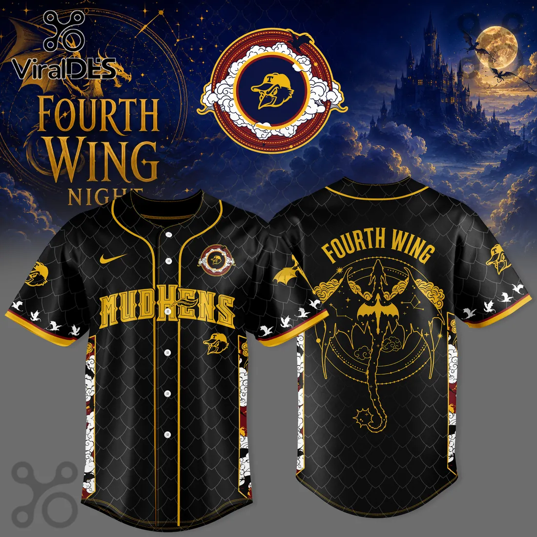 Toledo Mud Hens Fourth Wing 2026 Black Baseball Jersey Toledo Mud Hens Fourth Wing 2026 Black Baseball Jersey
