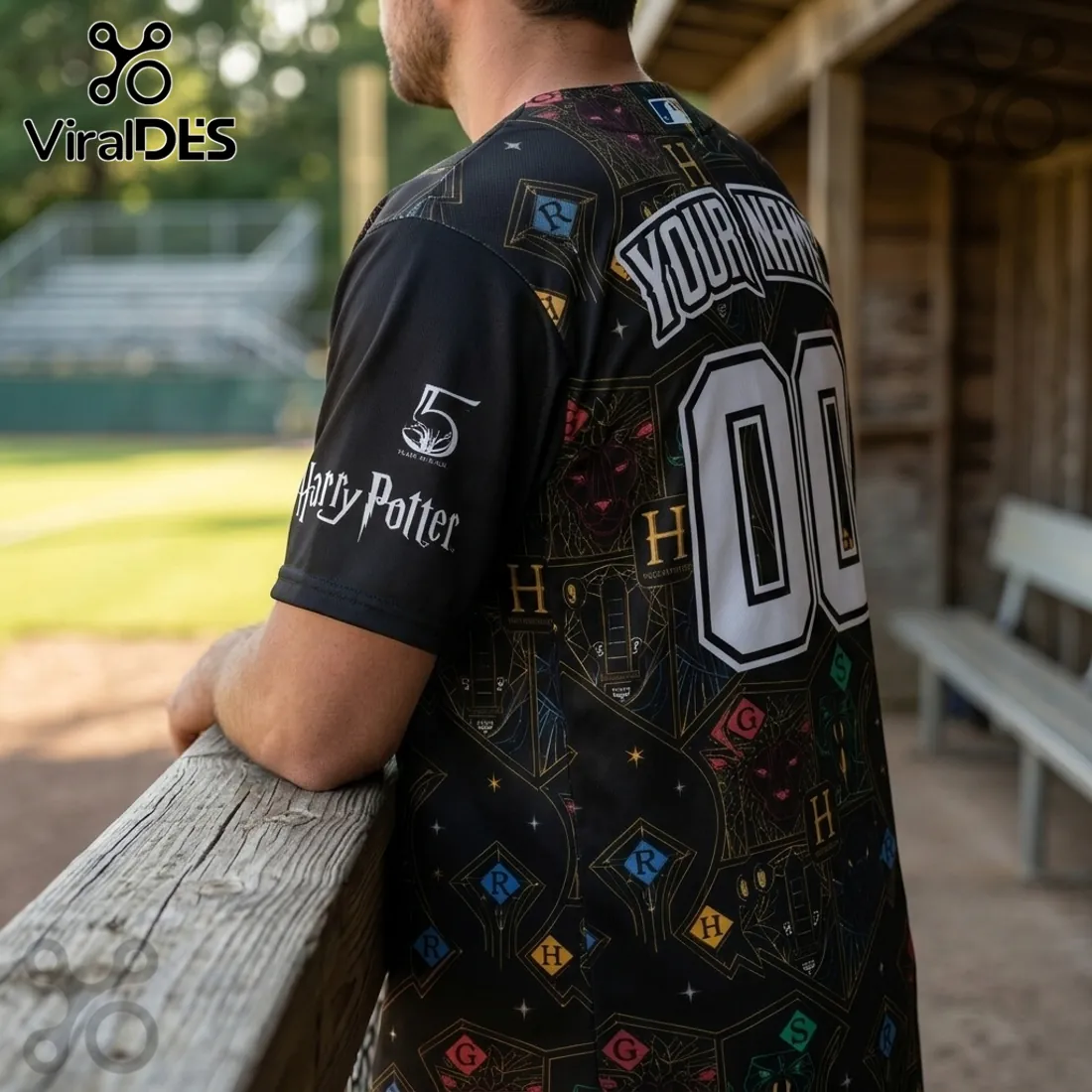 Toledo Mud Hens x Harry Potter Black Baseball Jersey Toledo Mud Hens x Harry Potter Black Baseball Jersey