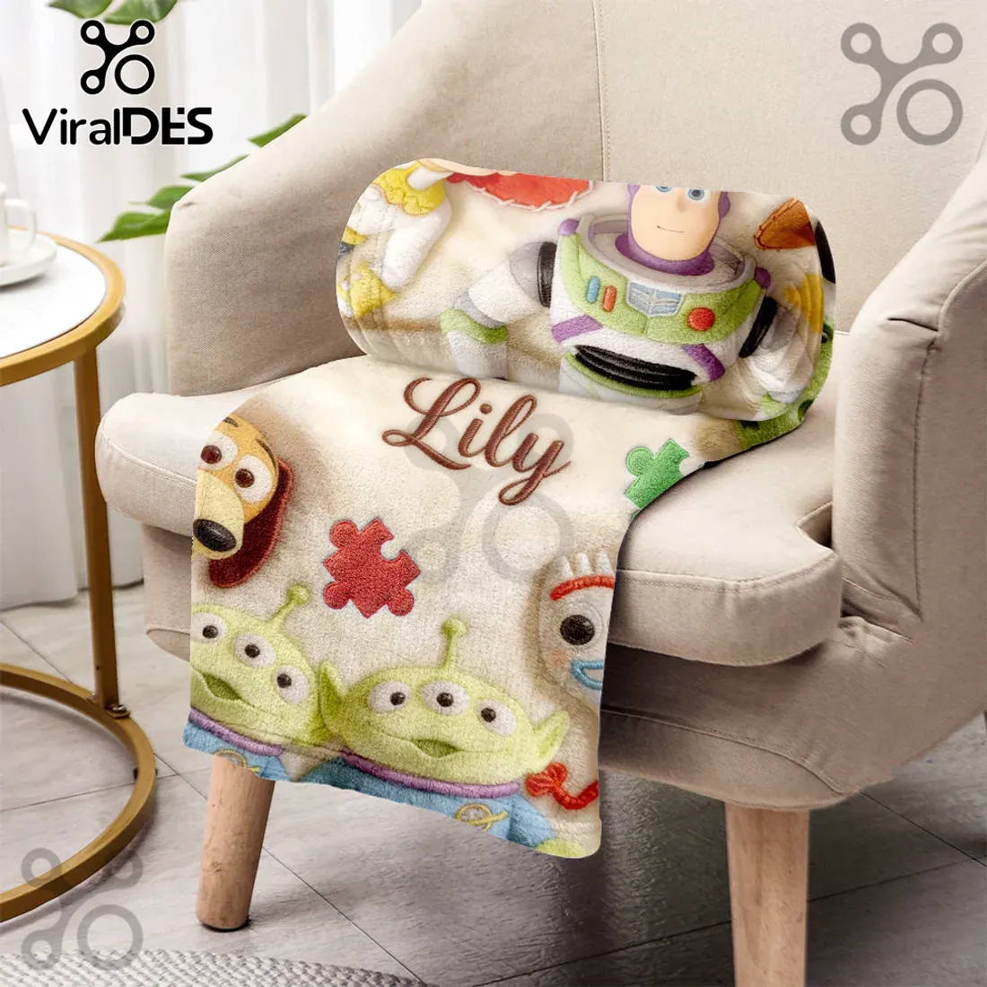 Toy Story Personalized Autism Awareness Plush Fleece Blanket Toy Story Personalized Autism Awareness Plush Fleece Blanket