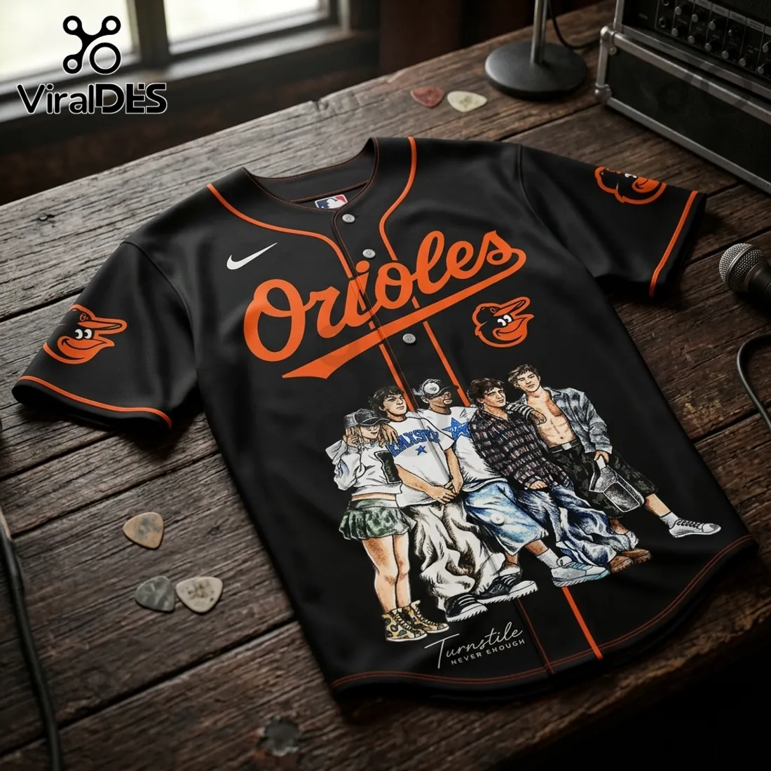 Turnstile Never Enough Baltimore Orioles Button Down Jersey Turnstile Never Enough Baltimore Orioles Button Down Jersey