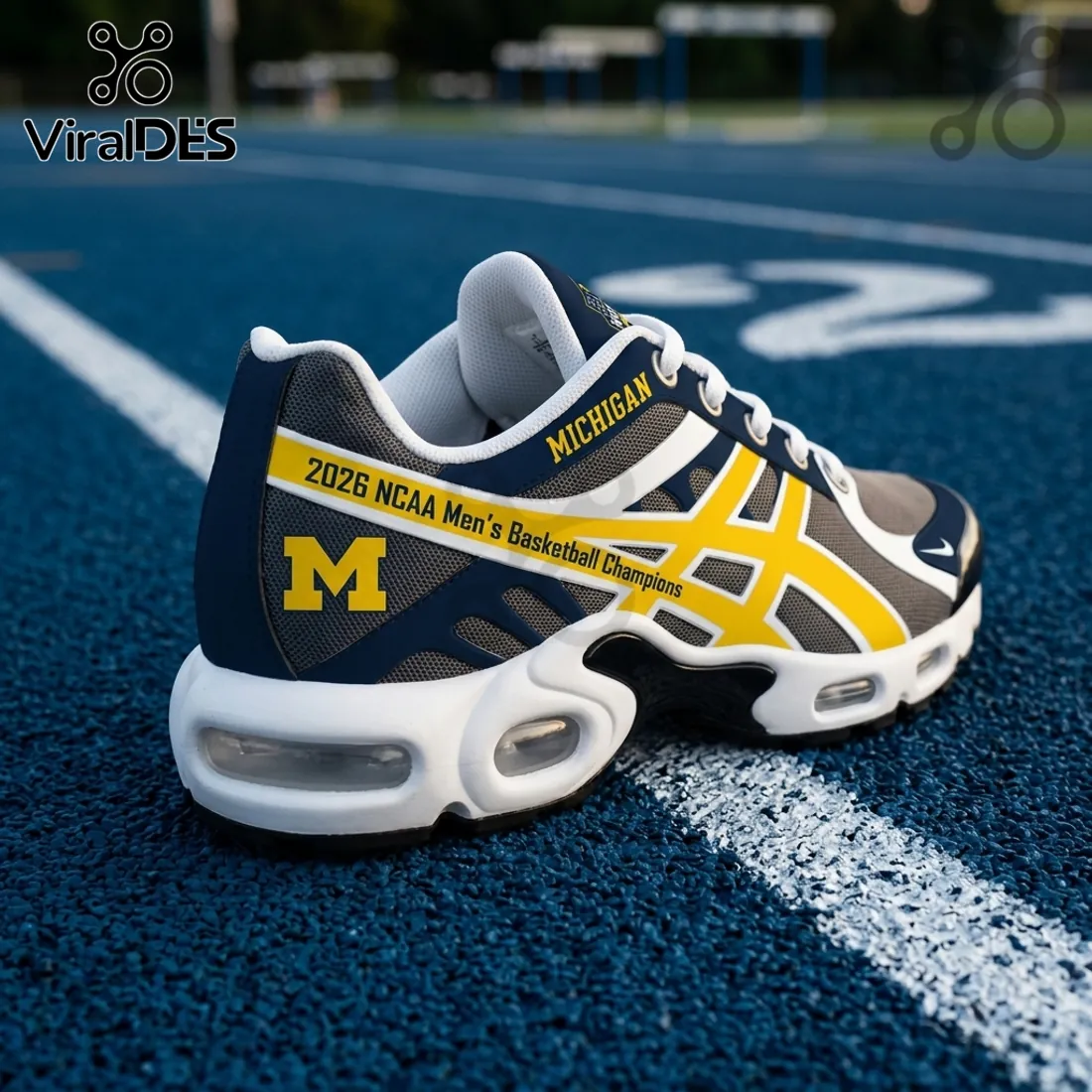 University of Michigan 2026 Basketball Champions Air Max Running Sneakers University of Michigan 2026 Basketball Champions Air Max Running Sneakers