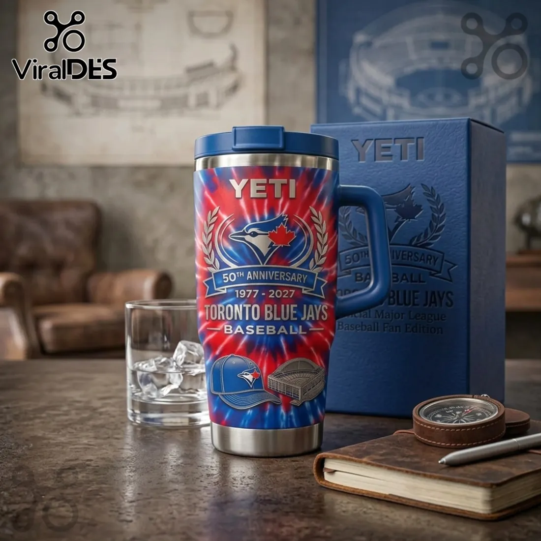 Yeti Toronto Blue Jays 50th Anniversary Tie Dye Stanley Tumbler Yeti Toronto Blue Jays 50th Anniversary Tie Dye Stanley Tumbler
