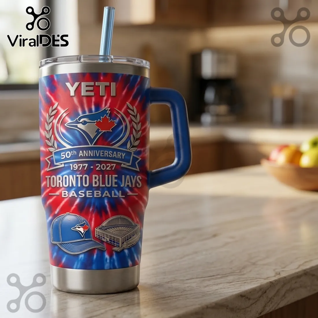 Yeti Toronto Blue Jays 50th Anniversary Tie Dye Stanley Tumbler Yeti Toronto Blue Jays 50th Anniversary Tie Dye Stanley Tumbler