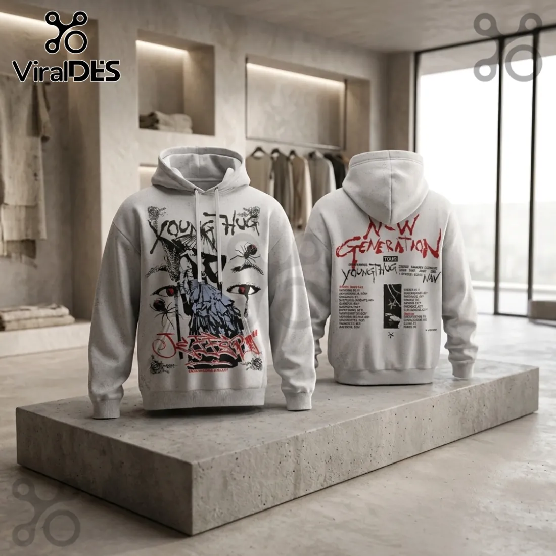 Young Thug New Generation Tour White Hoodie Young Thug New Generation Tour White Hoodie